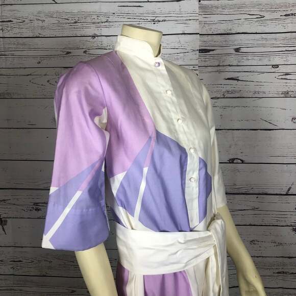 Vintage Catherine Ogust Penthouse Gallery “Forever Dress” Abstract Shirtdress XS - Picture 6 of 13